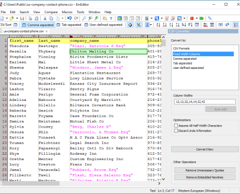 CSV Converter