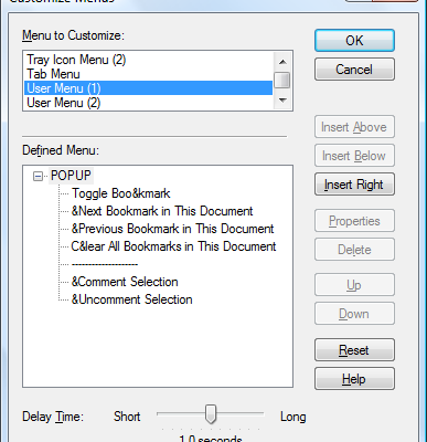 Customize Menus