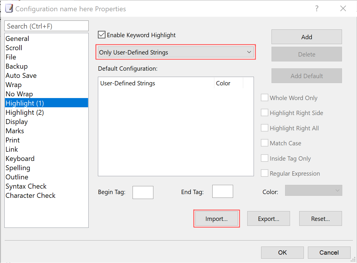 Configuration Highlight (1)