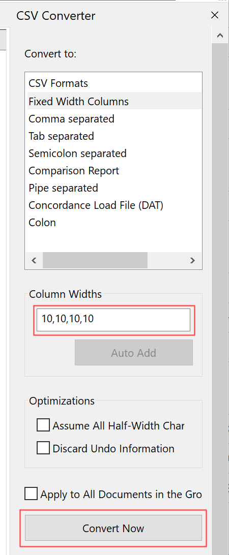 CSV Converter